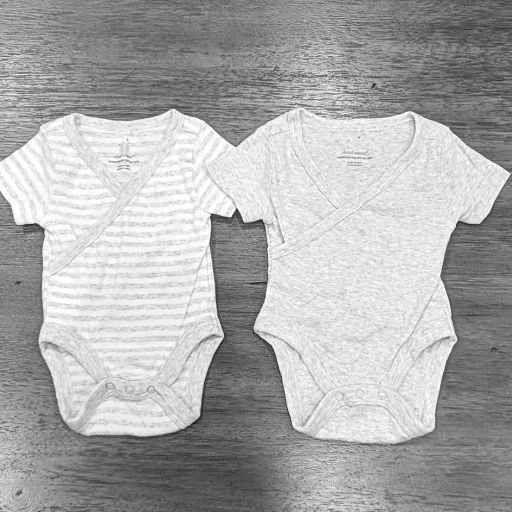 Set of 2! NB Cloud Island Onesies